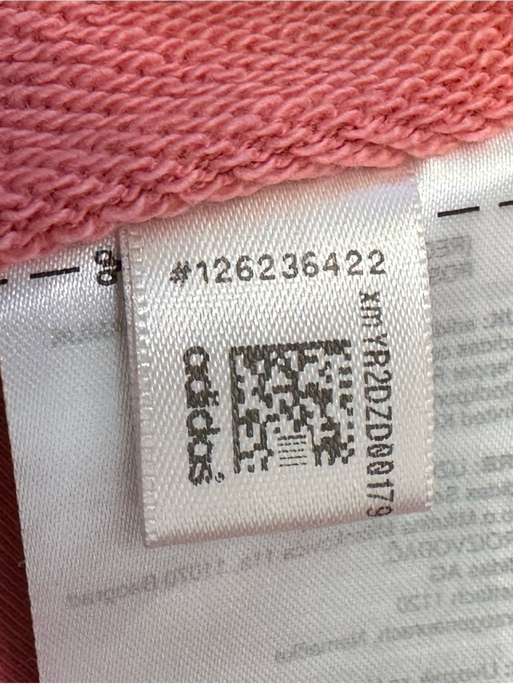 Adidas Cropped Hoodie XS Hazy Rose Pink 3-Stripes Athleisure Sweatshirt - Picture 8 of 11